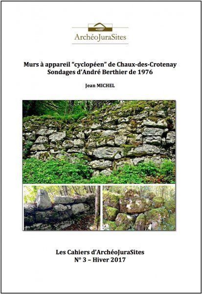 Cahiers ArchéoJuraSites - Cahier ArchéoJuraSites N°3