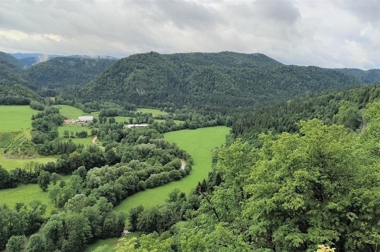 Vue depuis le belvédère des trois vallées